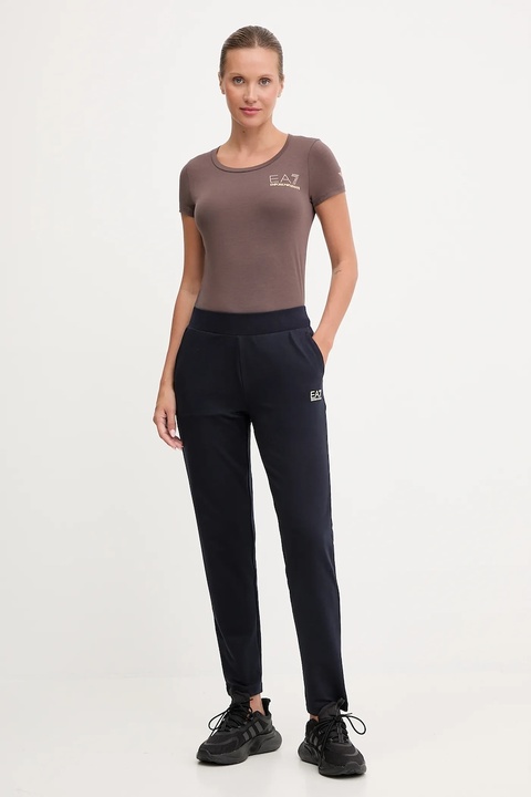 EA7 Emporio Armani t-shirt damski kolor brązowy TJDQZ.8NTT65 - zdjęcie produktu nr 1