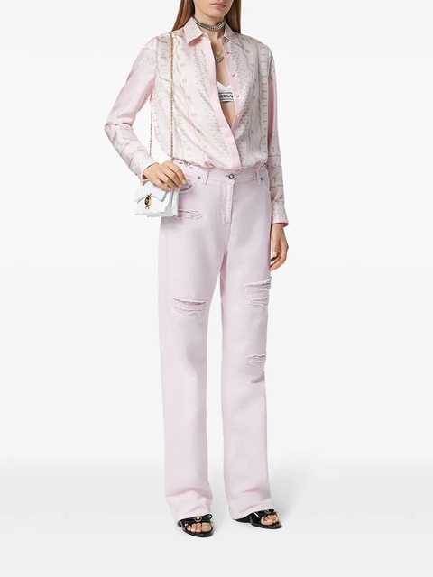 Versace Medusa '95 Metal Mesh boyfriend jeans - Pink - zdjęcie produktu nr 2