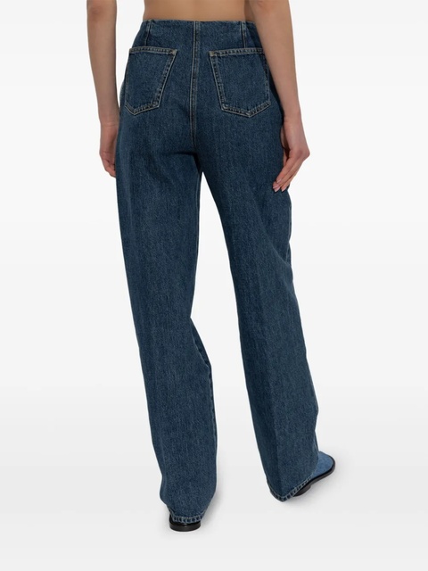 Givenchy 4G-embroidered straight-leg jeans - Blue - zdjęcie produktu nr 2