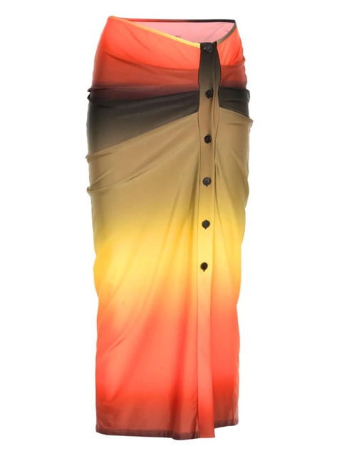 The Attico gradient-effect skirt - Green - zdjęcie produktu nr 1
