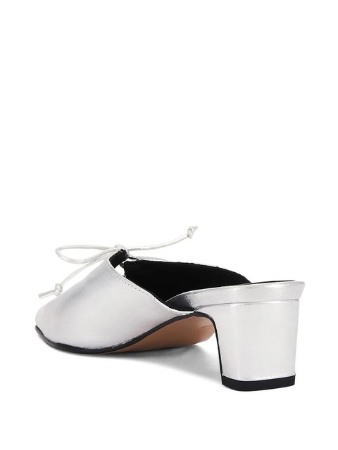 ALOHAS Amar tie-detail mules - Silver - zdjęcie produktu nr 2
