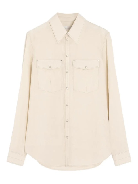 LEMAIRE chest-pocket long-sleeve shirt - Neutrals - zdjęcie produktu nr 1