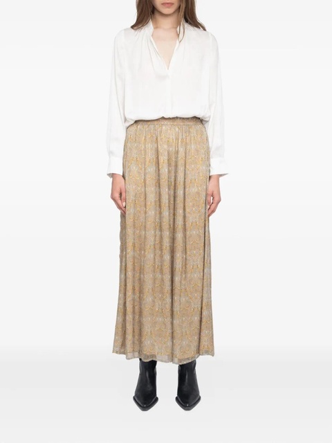 Zadig&Voltaire Jady paisley-print maxi skirt - Neutrals - zdjęcie produktu nr 1