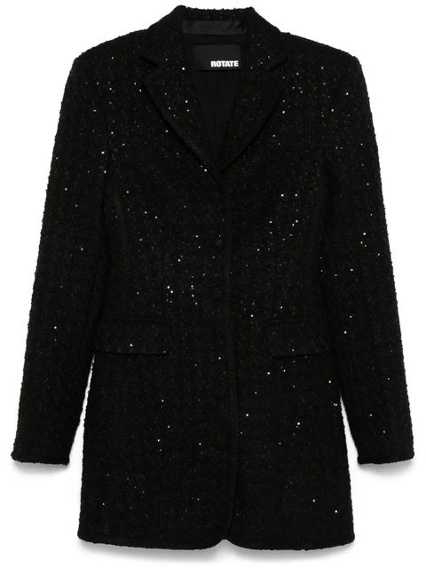 ROTATE BIRGER CHRISTENSEN bouclé blazer dress - Black - zdjęcie produktu nr 1