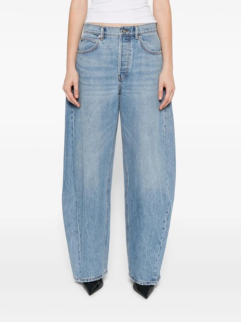 Alexander Wang crystal-embellished wide-leg jeans - Blue - zdjęcie produktu nr 2