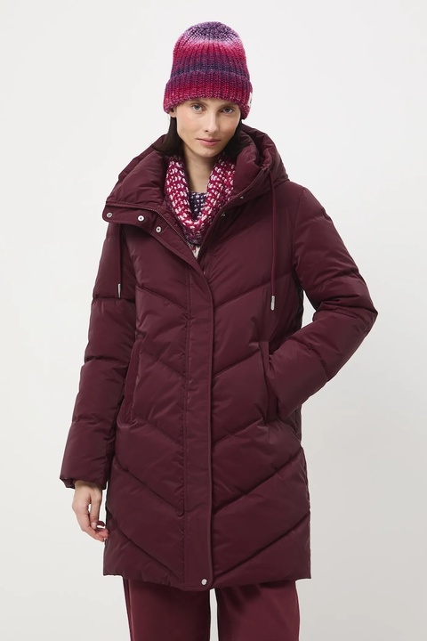 Medicine płaszcz damski kolor bordowy - zdjęcie produktu nr 1