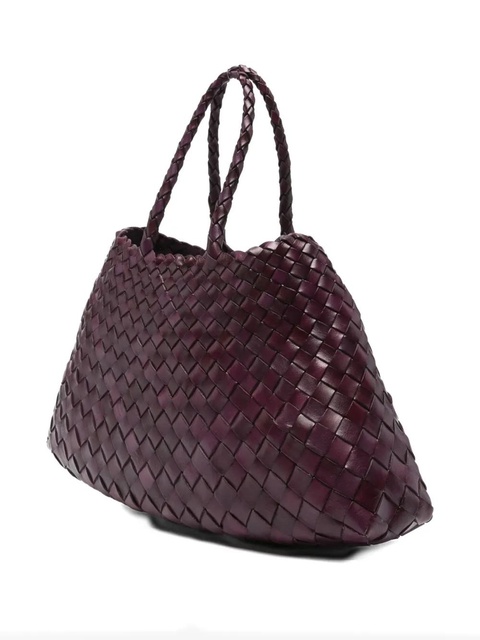 DRAGON DIFFUSION small Santa Croce woven tote bag - Purple - zdjęcie produktu nr 1