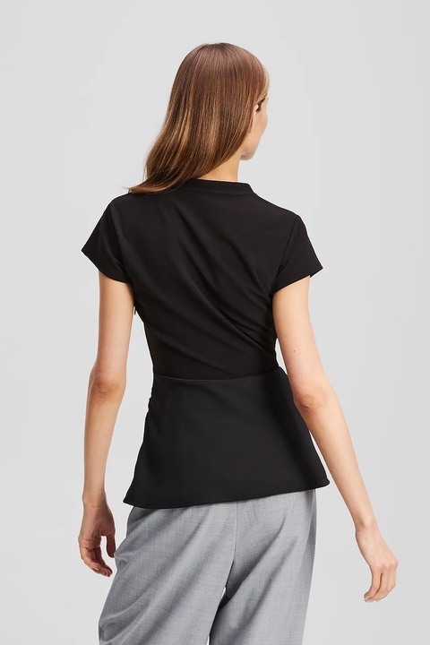 Karl Lagerfeld t-shirt damski kolor czarny A3W17011 - zdjęcie produktu nr 2