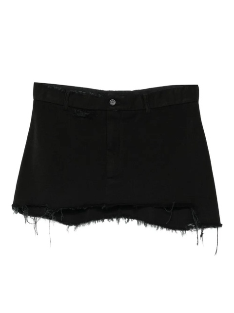 Balenciaga frayed mini skirt - Black - zdjęcie produktu nr 1