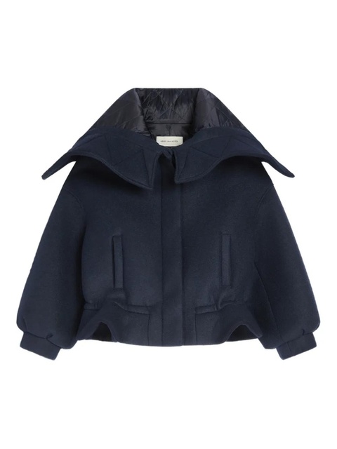 DRIES VAN NOTEN bonded short parka - Blue - zdjęcie produktu nr 1