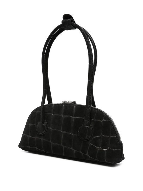Marge Sherwood Bessette croc-effect calf-suede tote bag - Black - zdjęcie produktu nr 2