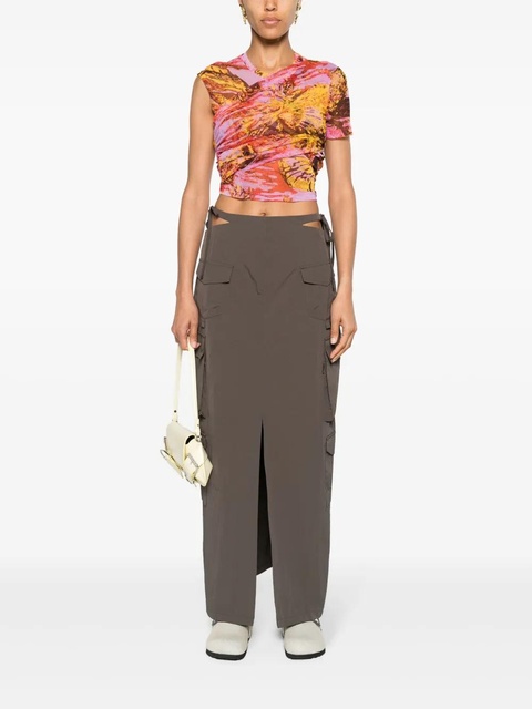 PINKO abstract-print asymmetric blouse - zdjęcie produktu nr 2