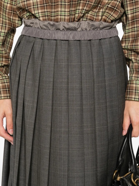 Miu Miu pleated mini skirt - Grey - zdjęcie produktu nr 2