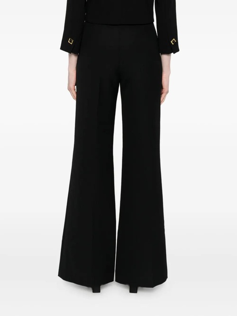 SANDRO satin-panelled flared trousers - Black - zdjęcie produktu nr 1