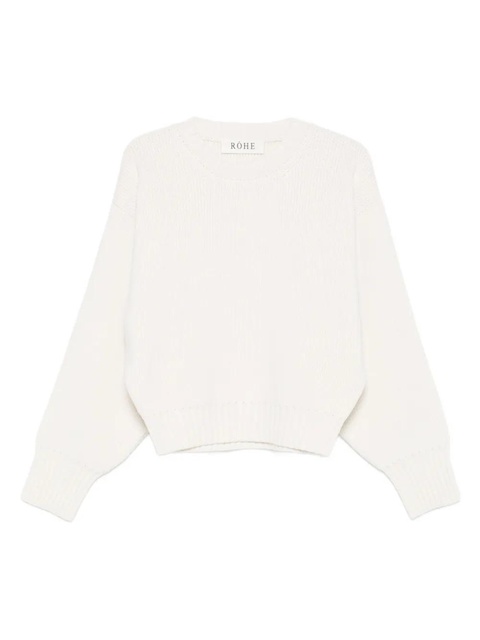 Róhe sculptural crew-neck sweater - White - zdjęcie produktu nr 1