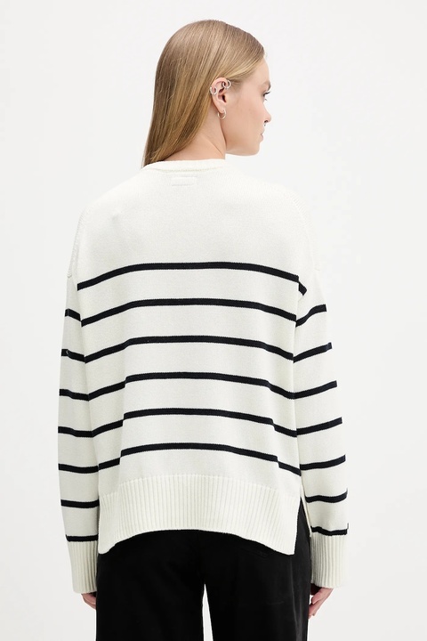 Guess Jeans sweter bawełniany damski kolor beżowy lekki W5BR03 Z3HM1 - zdjęcie produktu nr 2