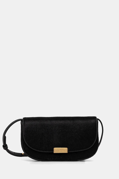 Tommy Hilfiger torebka skórzana kolor czarny AW0AW17941 - zdjęcie produktu nr 1