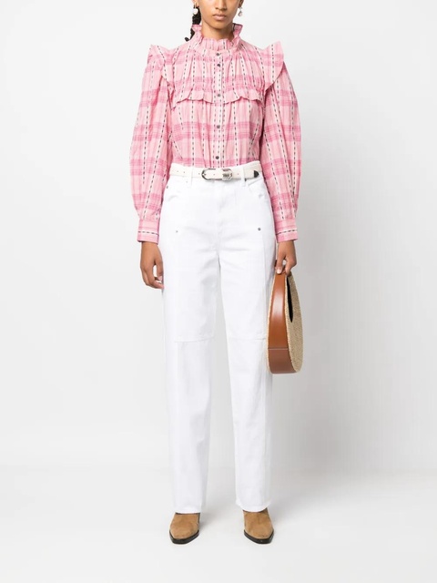 MARANT ÉTOILE Valeria straight-leg jeans - White - zdjęcie produktu nr 2