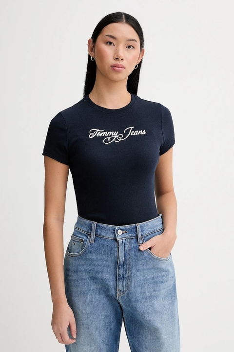 Tommy Jeans t-shirt damski kolor granatowy DW0DW21838 - zdjęcie produktu nr 1