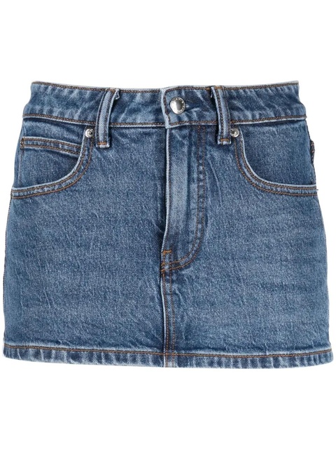 Alexander Wang mid-rise denim skort - Blue - zdjęcie produktu nr 1