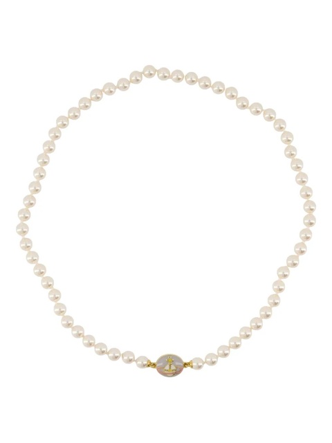 Vivienne Westwood pearl Orb-detail necklace - Pink - zdjęcie produktu nr 1