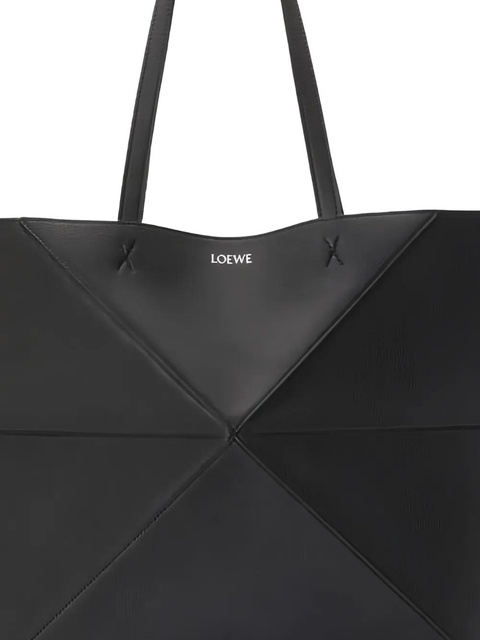 LOEWE Puzzle Fold Horizontal shoulder bag - Black - zdjęcie produktu nr 2