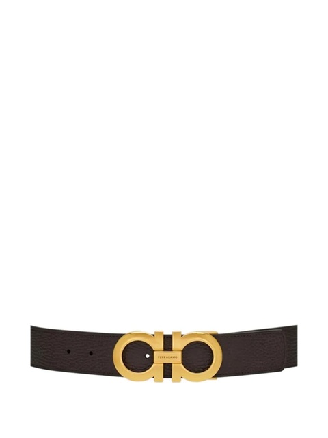 Ferragamo Gancini leather belt - Brown - zdjęcie produktu nr 2