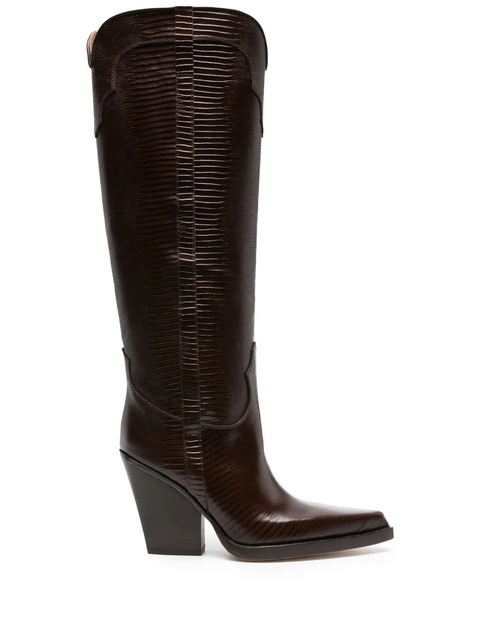 Paris Texas El Dorado 100mm leather boot - Brown - zdjęcie produktu nr 1