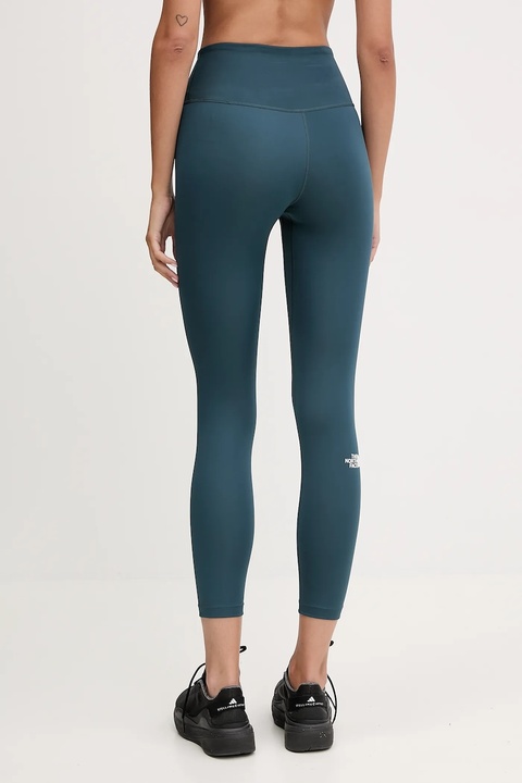 The North Face legginsy sportowe Flex 25In damskie kolor turkusowy gładkie NF0A8EJEBSA1 - zdjęcie produktu nr 2