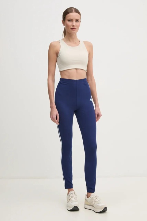 adidas legginsy W CB Color Pop damskie kolor granatowy wzorzyste JD5568 - zdjęcie produktu nr 2