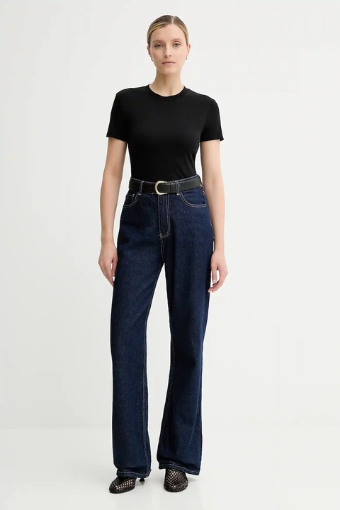 Calvin Klein t-shirt bawełniany damski kolor czarny LV044C216G - zdjęcie produktu nr 1