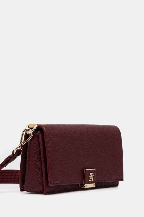 Tommy Hilfiger torebka kolor bordowy AW0AW17949 - zdjęcie produktu nr 1