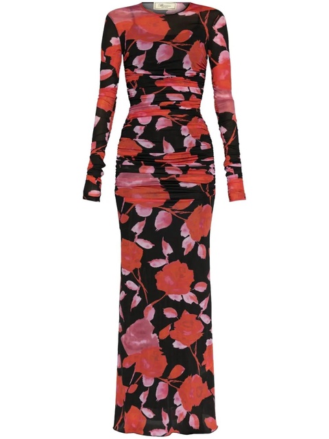 Blumarine floral-print maxi dress - Red - zdjęcie produktu nr 1