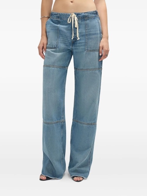 RE/DONE Beach panelled drawstring jeans - Blue - zdjęcie produktu nr 2