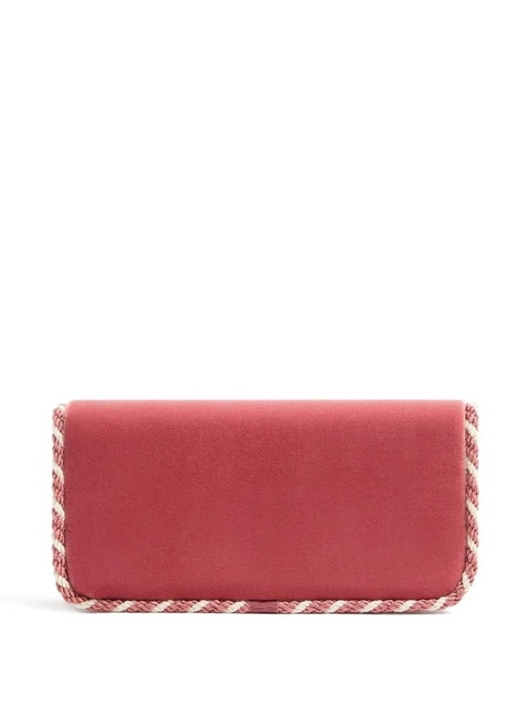 Valentino Garavani Locò jewel-embellished VLogo clutch - Pink - zdjęcie produktu nr 2