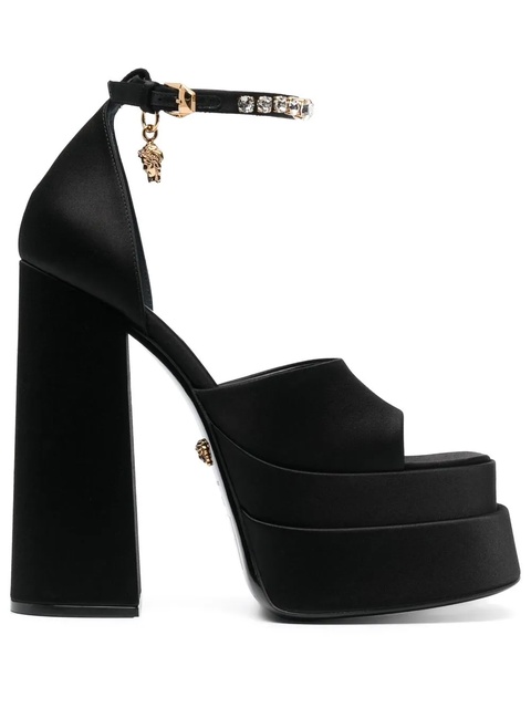 Versace Medusa charm platform sandals - Black - zdjęcie produktu nr 1