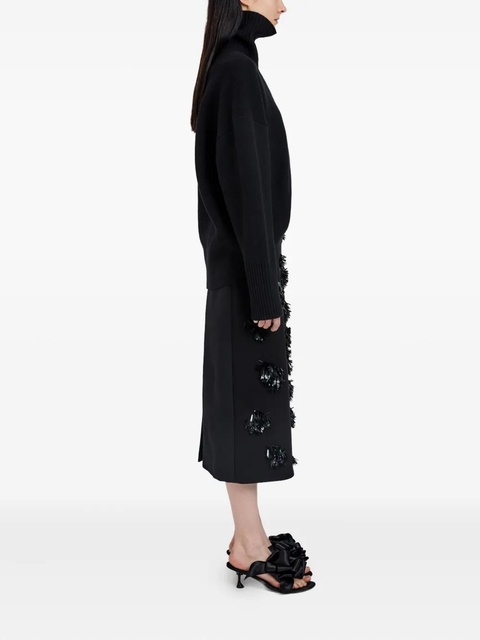 Proenza Schouler Moira embroidered skirt - Black - zdjęcie produktu nr 2
