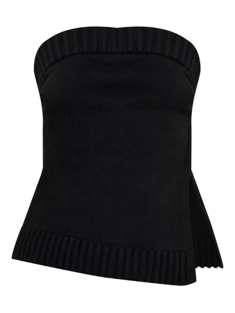 Cult Gaia Lou ribbed top - Black - zdjęcie produktu nr 1
