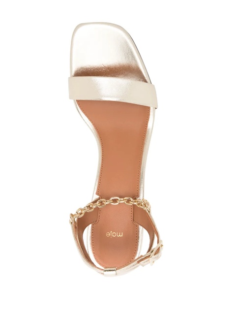 Maje metallic leather sandals - Gold - zdjęcie produktu nr 2