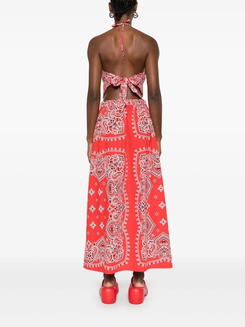 SANDRO Ajaccio midi dress - Red - zdjęcie produktu nr 2
