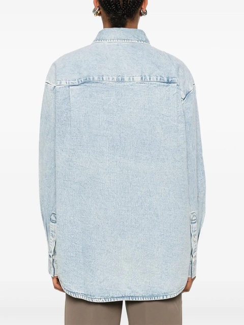 Essentiel Antwerp sequin-embellished floral shirt - Blue - zdjęcie produktu nr 2