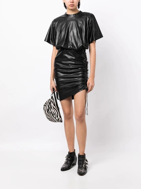 MARANT ÉTOILE Balesi short-sleeve minidress - Black - zdjęcie produktu nr 2