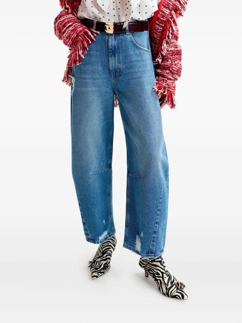 Essentiel Antwerp twisted-seam cotton barrel-leg jeans - Blue - zdjęcie produktu nr 2