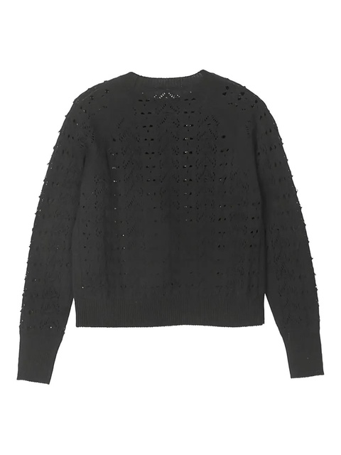 Cecilie Bahnsen Bidane wool sweater - Black - zdjęcie produktu nr 2