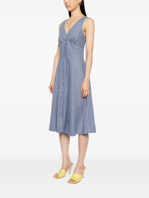 Reformation Sebastien linen dress - Blue - zdjęcie produktu nr 1
