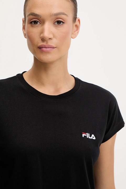 Fila piżama damska kolor czarny bawełniana FPS4198 - zdjęcie produktu nr 2