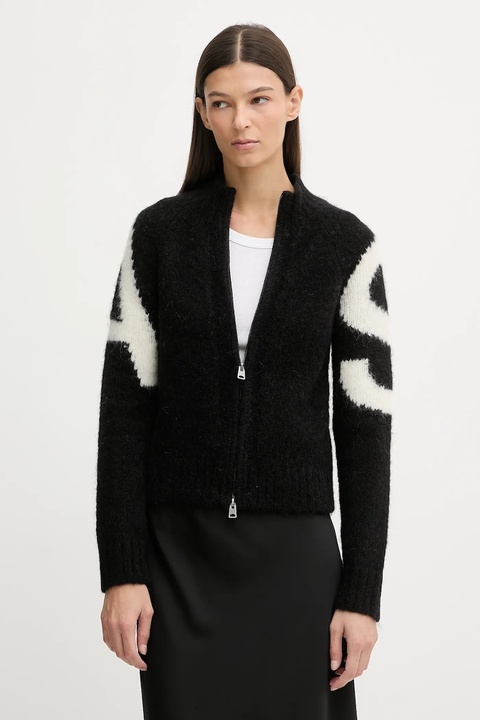 AllSaints kardigan z dodatkiem alpaki SYLVIE damskie kolor czarny W039KD - zdjęcie produktu nr 1