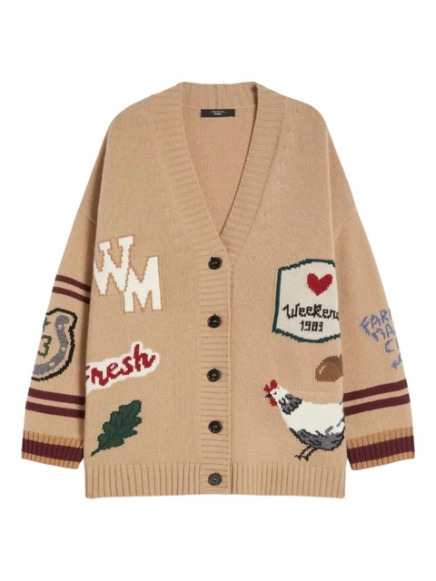 Weekend Max Mara embroidered stripe cardigan - Neutrals - zdjęcie produktu nr 1