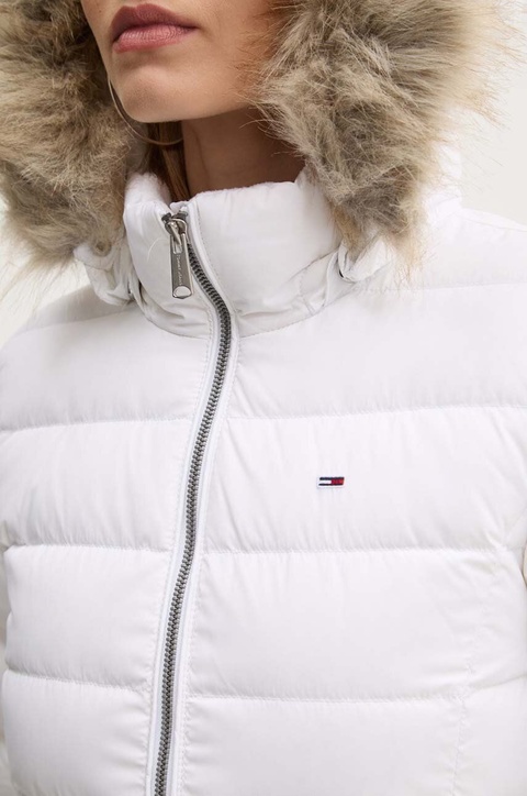 Tommy Jeans kurtka puchowa damska kolor biały zimowa DW0DW18312 - zdjęcie produktu nr 2