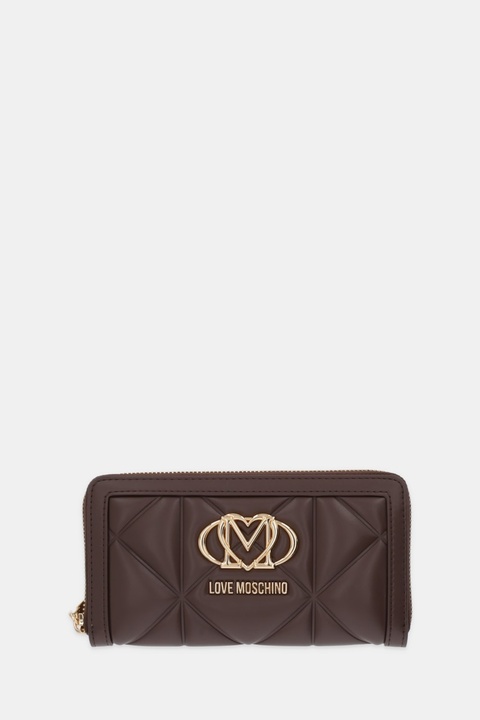 Love Moschino portfel damski kolor brązowy JC5644PP0NLC0313 - zdjęcie produktu nr 1